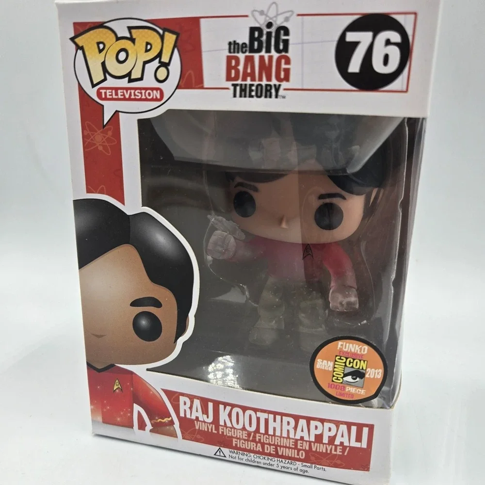 FUNKO POP! The Big Bang Theory Raj Koothrappali Star Trek #76 San Diego CC Comic